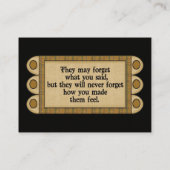 Carte de visite enseignant par SRF (Dos)