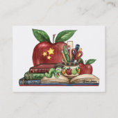 Carte de visite enseignant par SRF (Dos)