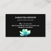 Carte De Visite Enseignant Pilates Yoga Lotus (Dos)