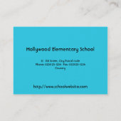 Carte De Visite enseignant, poisson, eau (Dos)