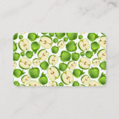 carte de visite enseignant substitut à la pomme ve (Dos)