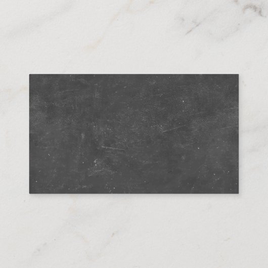 Carte De Visite Enseignant sur Call Cute Apple Chalkboard (Dos)