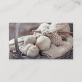 Carte De Visite Enseignant tricot et Crochet (Dos)