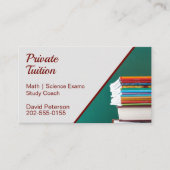 Carte De Visite Enseignant Tuteur privé (Devant)
