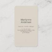 Carte De Visite Enseignant Tutor Trainer Word Cloud (Dos)