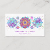 Carte De Visite Enseignant Yoga Enseignant Enseignant Spirituel En (Devant)