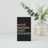 Carte De Visite Enseignants étrangers construire personnage Retro  (Debout devant)