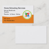 Carte De Visite Enseignement à domicile Tutorat éducatif (Devant / Derrière)