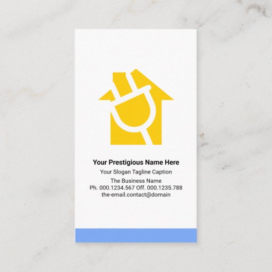 Carte De Visite Enseignement de l'ampoule jaune surdimensionné Ent (Dos)