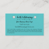 Carte De Visite Enseignement du blanchiment des dents (Devant)