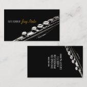 Carte De Visite Enseignements de flûte Instructeur de musique aux (Devant / Derrière)