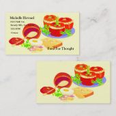 Carte De Visite Ensemble créatif de cuisine (Devant / Derrière)