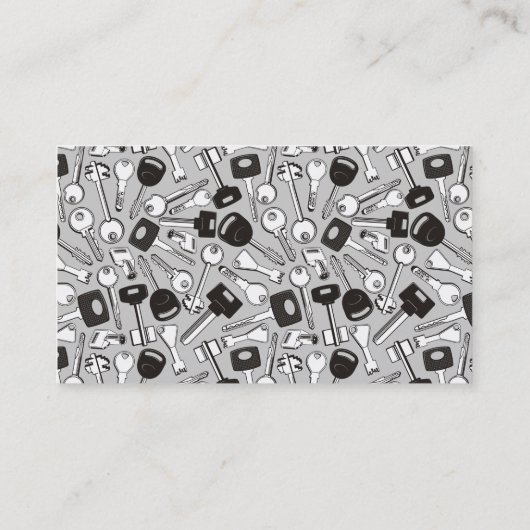 Carte De Visite Ensemble de clés Arrière - plan (Dos)