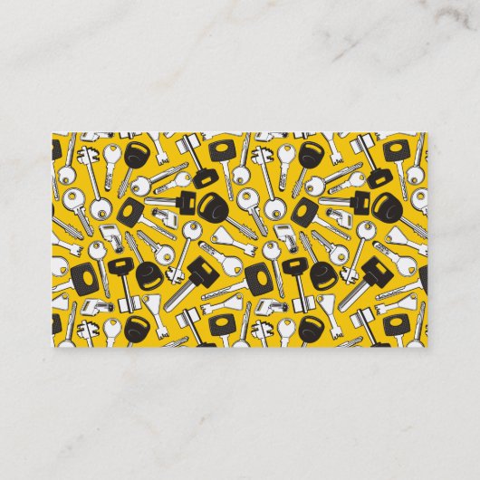 Carte De Visite Ensemble de clés Arrière - plan (Dos)