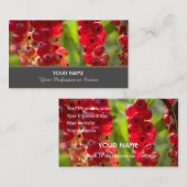 Carte De Visite Ensemble de curry de fruits rouges mûrs pour fermi (Devant / Derrière)