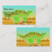 Carte De Visite Ensemble de Dino Rawr (Devant / Derrière)