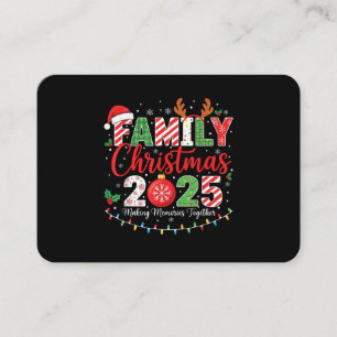 Carte De Visite Ensemble de pyjamas de Noël en famille 2025 assort