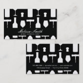 Carte De Visite Ensemble de vins (Devant / Derrière)