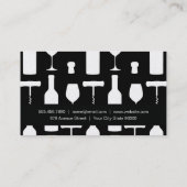 Carte De Visite Ensemble de vins (Dos)