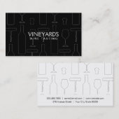 Carte De Visite Ensemble de vins (Devant / Derrière)