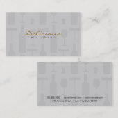 Carte De Visite Ensemble de vins (Devant / Derrière)