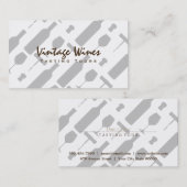 Carte De Visite Ensemble de vins | VINTAGE (Devant / Derrière)