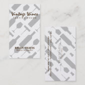 Carte De Visite Ensemble de vins | VINTAGE (Devant / Derrière)