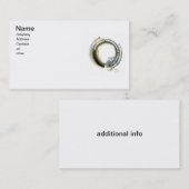 Carte De Visite Enso avec Pax, kanji pour la paix (Devant / Derrière)