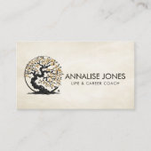 Carte De Visite Enso Zen Circle Sakura Tree - Fleur de cerisier d' (Devant)