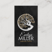 Carte De Visite Enso Zen Circle Sakura Tree - Golden Blossom (Devant)