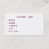 CARTE DE VISITE ENSOLEILLÉ (Dos)