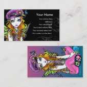 Carte de visite "ensoleillé" de fée d'arc-en-ciel (Devant / Derrière)