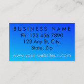 Carte De Visite Entertainer drôle (Dos)