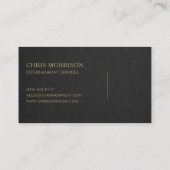 Carte De Visite Entertainment Services Music (Dos)