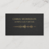 Carte De Visite Entertainment Services Music (Devant)