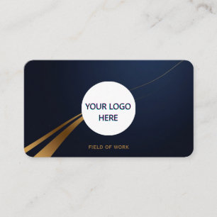 Carte De Visite Entièrement personnalisable Deep Blue & Gold