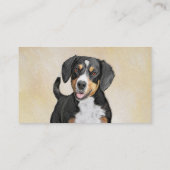 Carte De Visite Entlebucher Mountain Dog Peinture - Art original (Dos)