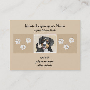 Carte De Visite Entlebucher Mountain Dog Peinture - Art original