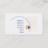Carte De Visite Entouré - affaires (Dos)