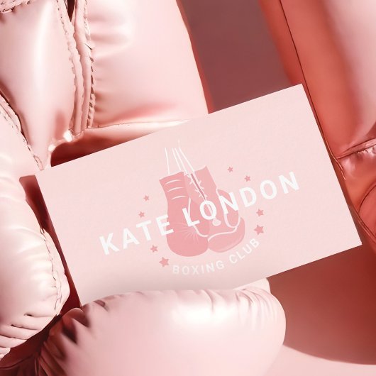 Carte De Visite Entraînement de boxe de luxe moderne pour filles r