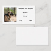Carte De Visite Entraînement de chien (Devant / Derrière)