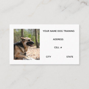 Carte De Visite Entraînement de chien