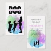 Carte De Visite Entraînement de chien / Entraîneur de chien (Devant / Derrière)