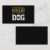 Carte De Visite Entraînement de Dog Funny Dog Agility (Devant / Derrière)
