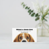 Carte De Visite Entraînement de dressage de chiens Marche (Debout devant)