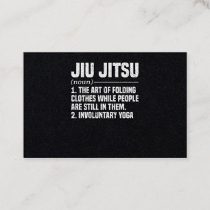 Carte De Visite Entraînement des arts martiaux de Jiu Jitsu Brazil
