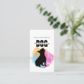 Carte De Visite Entraînement des chiens (Debout devant)