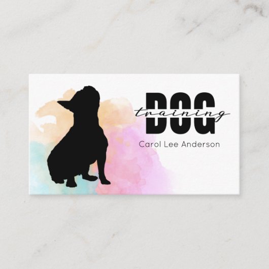 Carte De Visite Entraînement des chiens (Devant)