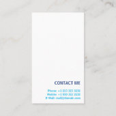 Carte De Visite Entraîneur (Dos)