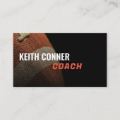 Carte De Visite Entraîneur américain de football (Devant)